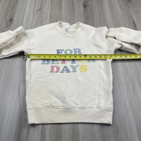 For Days Cream For Better Days Crewneck Sweatshirt Youth Kids Size S Small - Picture 2 of 12